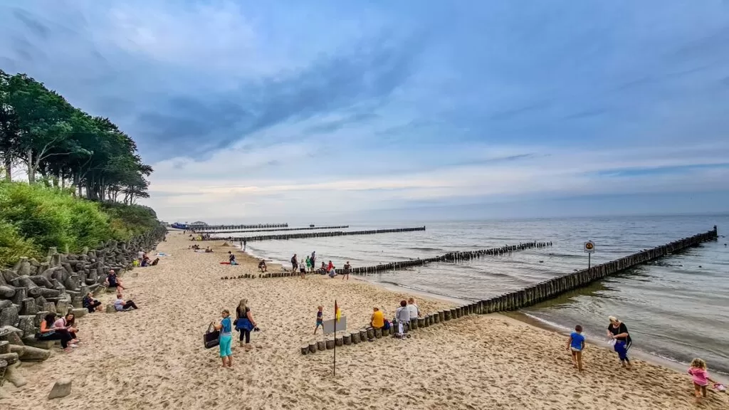 Ustronie Morskie Morze Bałtyckie plaża