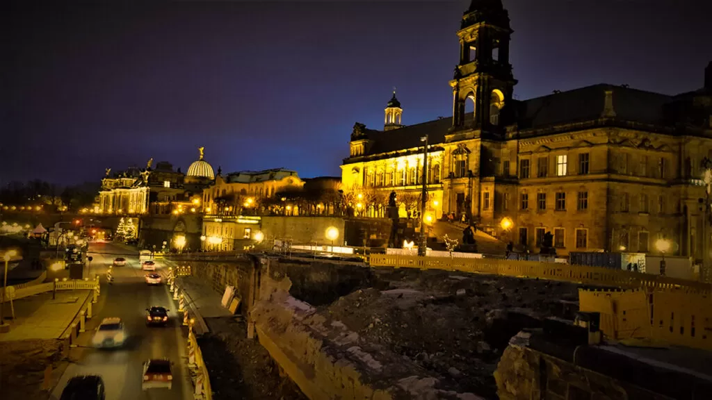 Drezno nocą