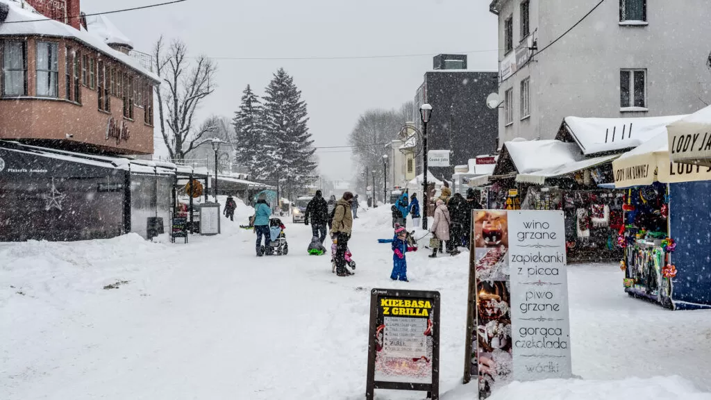 Wisła Centrum Zimą