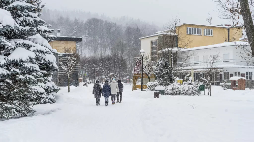 Wisła Centrum Zimą
