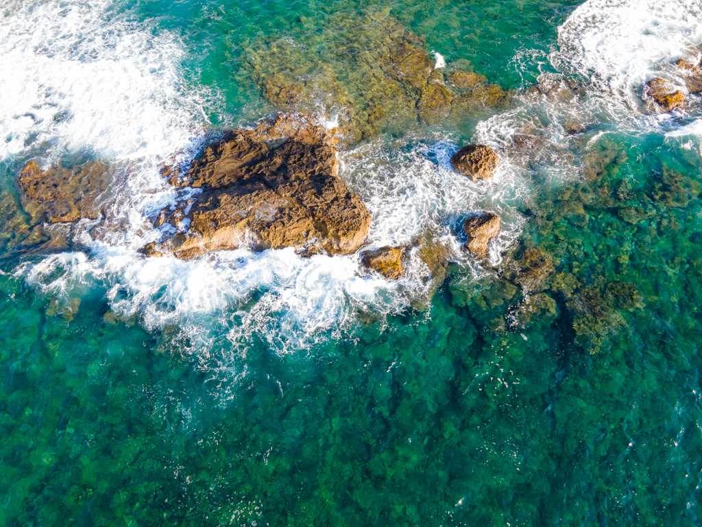 Chania z drona morze