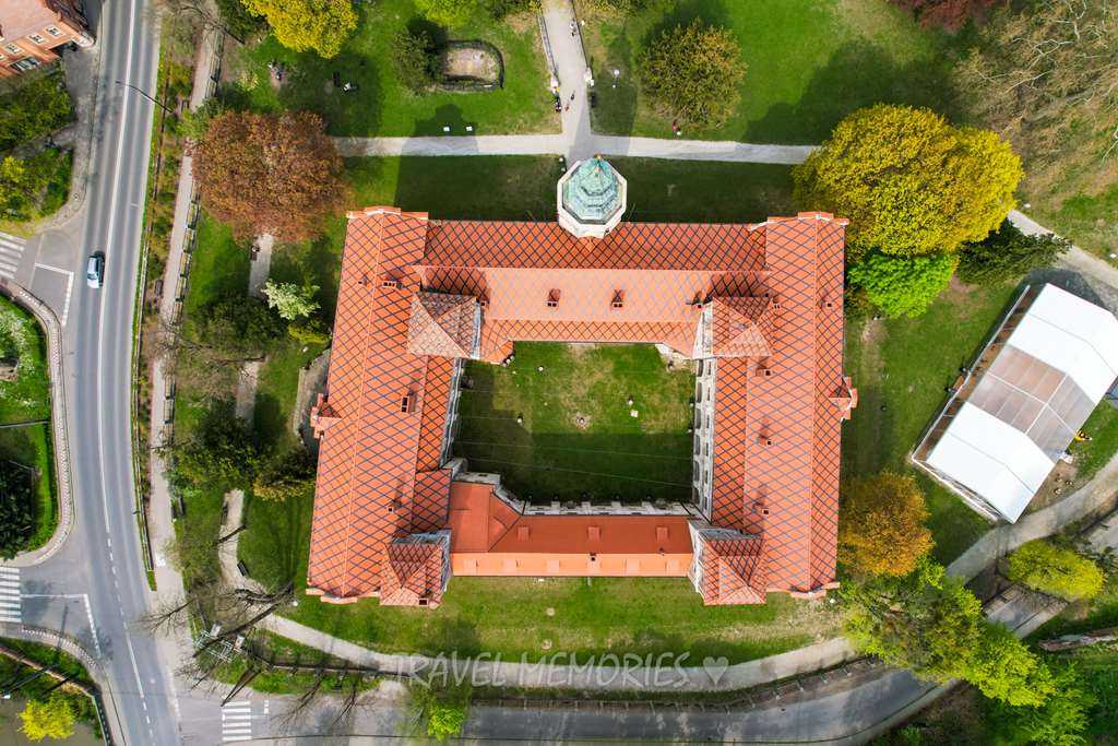 Niemodlin – zamek z drona