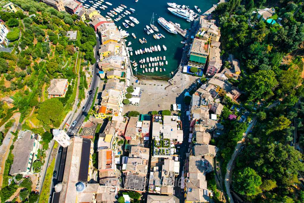 Portofino z drona, Włochy