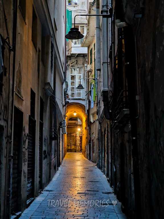 Genua, wąskie uliczki