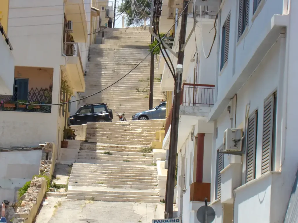 schody w Agios Nikolaos na Krecie