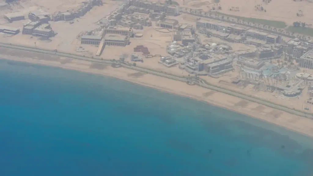Hurghada i hotele z samolotu