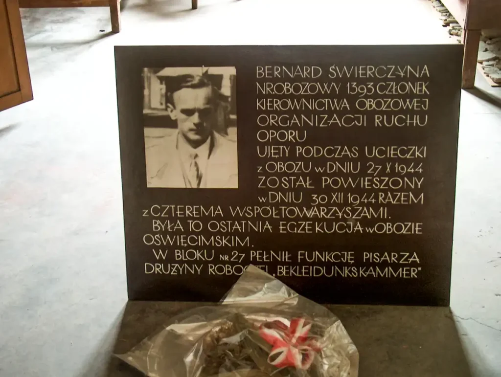 tablica upamiętniająca, Bernard Świerczyna