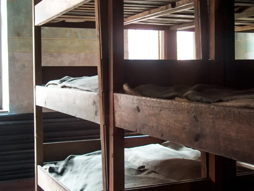 łóżka w Auschwitz-Birkenau I
