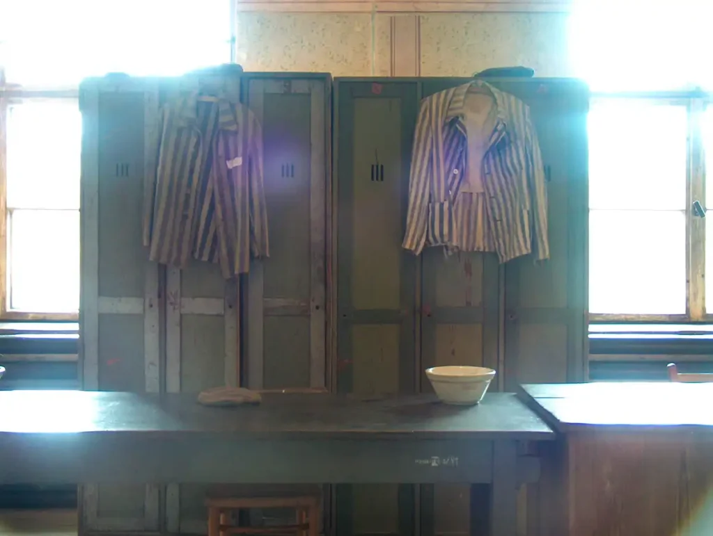 szafki i stoły w Auschwitz-Birkenau I