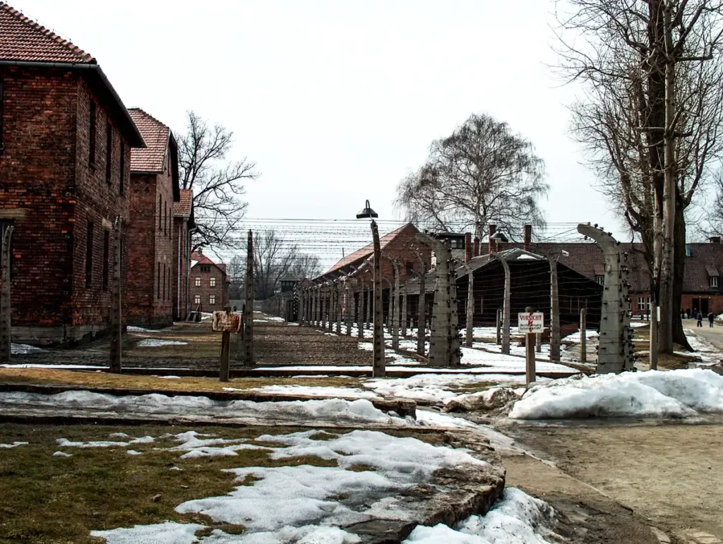 Ogrodzenie w obozie w Auschwitz-Birkenau I