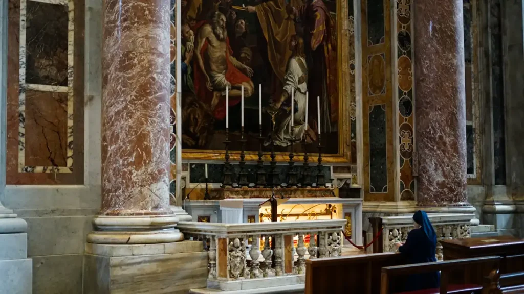 Grób papieża-Polaka Jana Pawła II w Bazylice św. Piotra - Watykan
