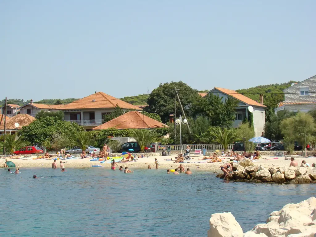 plaża w Bibinje Chorwacja