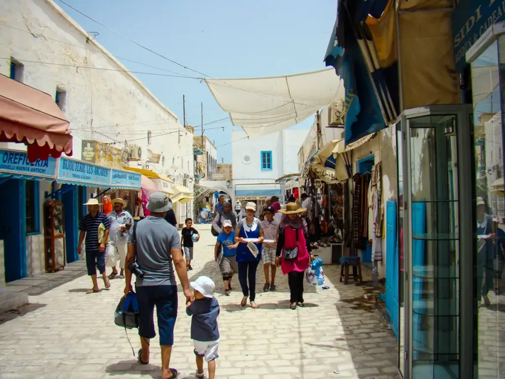sklepy Houmt Souk na Djerbie w Tunezji