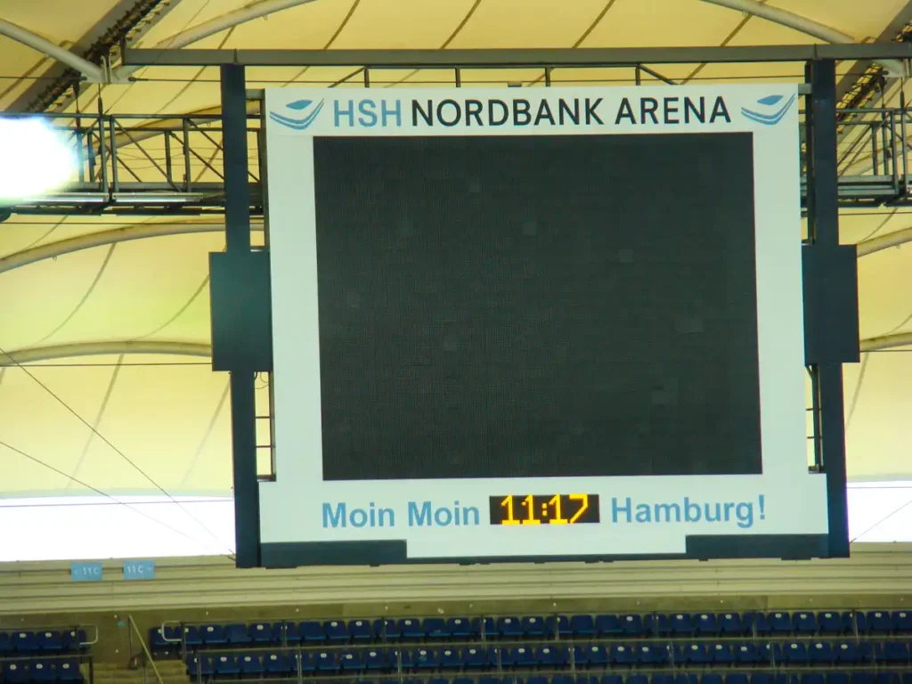 Stadion HSV Hamburg tablica wyników