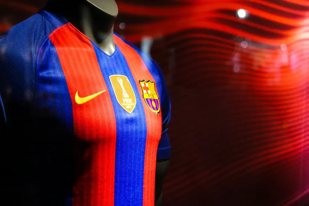koszulka FC Barcelona na wystawie