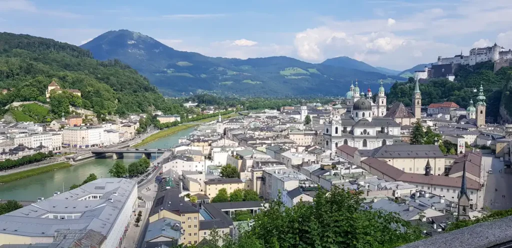 Salzburg Austria widok z balkonu