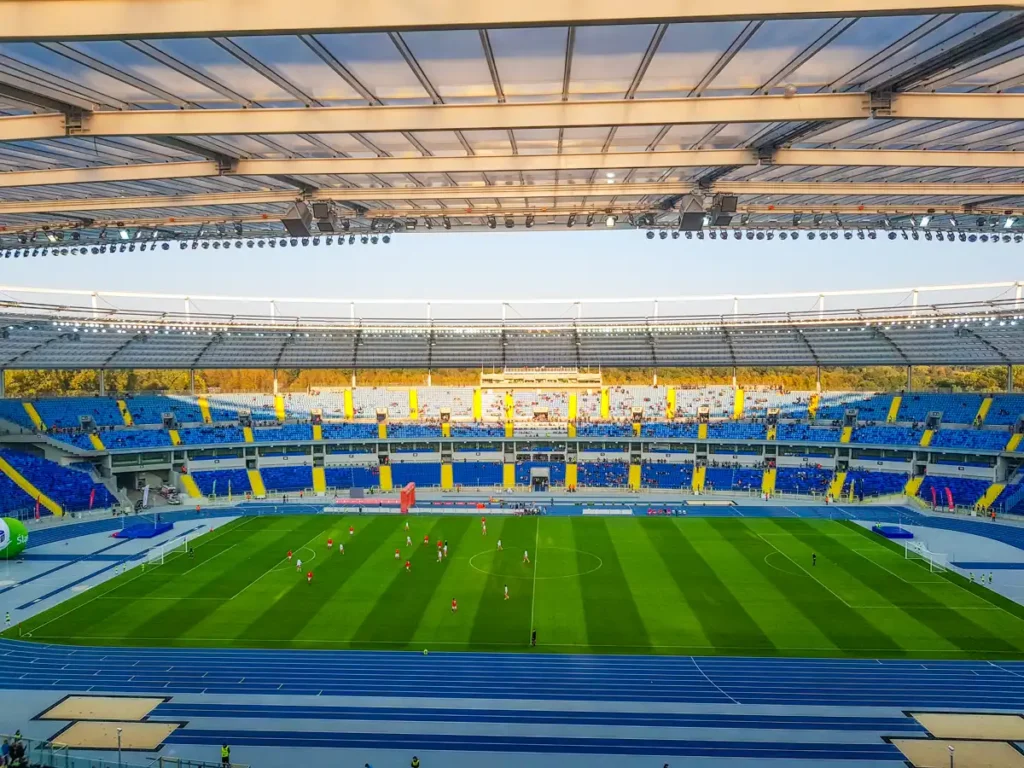 Stadion Śląski widok z ostatnich trybun
