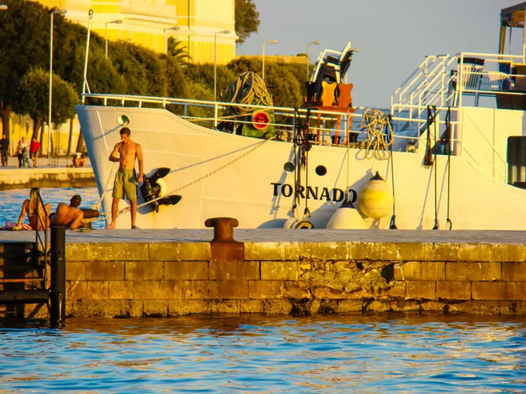 Statek Tornado w Zadarze